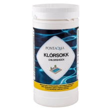 Pontaqua Klórsokk medence fertőtlenítőszer tabletta, 1 kg-os kiszerelés CHC 010 medence kiegészítő