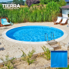 Pontaqua TIERRA BLUE POOL süllyesztett kör medence 5,0 x 1,5 m , kék fóliával