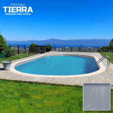 Pontaqua Tierra Ovális Beépített Medence - 8x4x1,5m medence