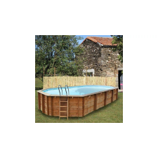 Pontaqua TIMBER ovális fa medence 436 x 336 x 117 cm medence