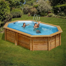 PONTAQUA TIMBER ovális fa medence 536 x 336 x 117 cm medence