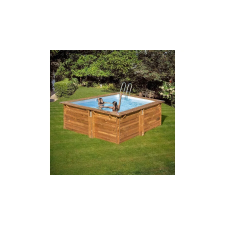 Pontaqua TIMBER szögletes fa medence 305 x 305 x 119 cm medence