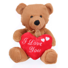 Pookie - plüss maci szívvel - 28cm plüssfigura