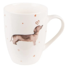  Porcelán bögre - 300ml - Dachshund Love lakástextília