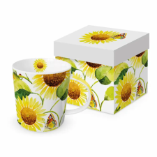  Porcelán bögre - 350ml - Napraforgó mintás bögrék, csészék