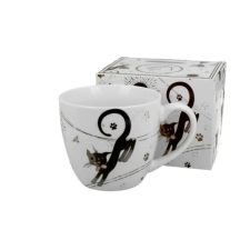  Porcelán bögre - 460ml - Charming Cats bögrék, csészék