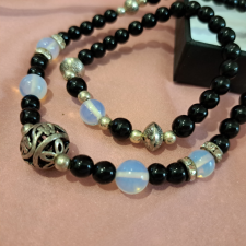  Porcelán és Opalit szett, ékszer szett