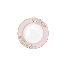  Porcelán mélytányér 23cm,Garden Joy tányér és evőeszköz