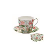  Porcelán reggelizőcsésze+alj 400ml, dobozban, Botanic Garden bögrék, csészék