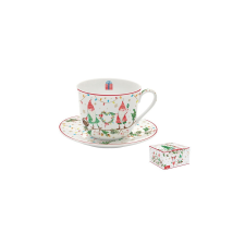 Porcelán reggelizőcsésze+alj 400ml, dobozban, Ready for Christmas bögrék, csészék