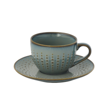 Porcelán teáscsésze+alj 250ml,Drops Celadon bögrék, csészék