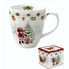 Porcelánbögre 370ml, dobozban, Nostalgic Christmas bögrék, csészék