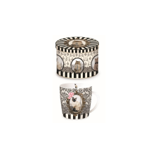 Porcelánbögre fémdobozban 250ml, Barocco Cats C bögrék, csészék