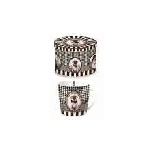 Porcelánbögre fémdobozban 250ml, Barocco Dogs A bögrék, csészék