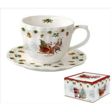  Porceláncsésze+alj,300ml, dobozban, Nostalgic Christmas bögrék, csészék