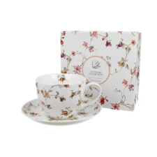  Porceláncsésze+alj 430ml dobozban, Safa bögrék, csészék
