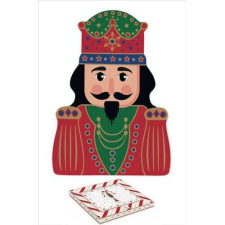Porcelántál diótörő formájú,19x26,5cm, dobozban, Nutcracker Twist konyhai eszköz