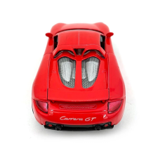  Porsche Carrera GT piros hátrahúzós autó 1:36 makett