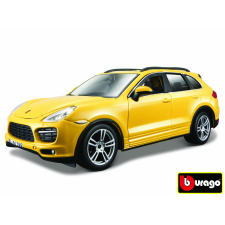  Porsche Cayenne Turbo sárga modellautó 1:24 autópálya és játékautó