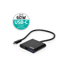 Port Designs 900140 USB-C mini dokkoló USB-C/HDMI/USB Fekete laptop kellék