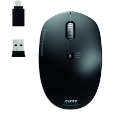 Port Ergonomic Mobility újratölthető fekete egér