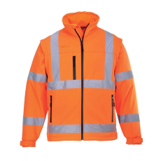 Portwest 2 az 1-ben Softshell HiVis (3L) védőkabát-S428 L narancs