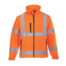 Portwest 2 az 1-ben Softshell HiVis kabát (3L) S428 Orange munkaruha