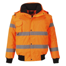 Portwest 3 az 1-ben Hi-Vis Bomber dzseki - C467 S narancs láthatósági ruházat