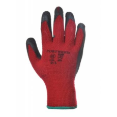 Portwest A100 - Latex mártott kesztyű - Piros / Fekete