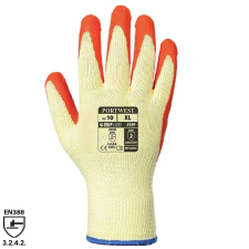 Portwest A109 Latex mártott kesztyű narancs (páranként csomagolt) védőkesztyű