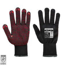 Portwest A110 PVC pontozott védőkesztyű fekete-piros
