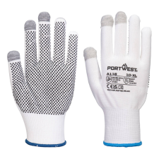 Portwest A118W7RXL Portwest Grip 13 PVC pöttyös érintőképernyős kesztyű (12 pár) védőkesztyű