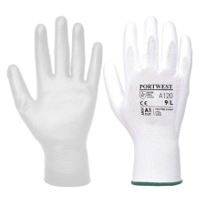 Portwest A120 nylon kesztyű PU tenyérmártott (08/M) munkavédelmi kesztyű védőkesztyű