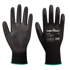 Portwest A120 Nylon védőkesztyű PU tenyérmártott fekete védőkesztyű