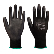 Portwest A120 PU tenyérmártott védőkesztyű (fekete) (12/3XL)