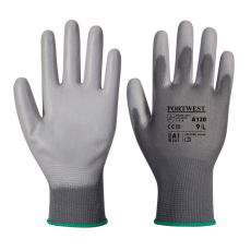 Portwest A120 PU tenyérmártott védőkesztyű (szürke) (10/XL)