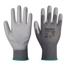 Portwest A120 PU tenyérmártott védőkesztyű (szürke) (6/XS) védőkesztyű