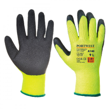 Portwest A140 Thermal védőkesztyű (sárga/fekete, 8/M) védőkesztyű