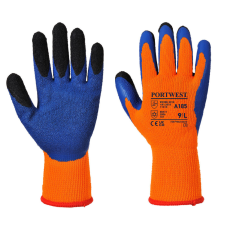 Portwest A185 Duo-Therm bélelt védőkesztyű (narancs/kék, 10/XL)
