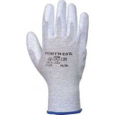 Portwest A199 ESD Tenyéren Mártott Munkáskesztyű - 10/XL, Szürke (PP0564)