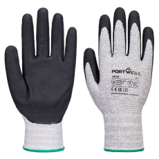Portwest A312 Grip 13 Diamond Knit védőkesztyű (szürke/fekete, 8/M)