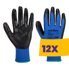 Portwest A320 Nylon nitrilhab tenyérmártott védőkeszyű kék (Karton - 12 pár) védőkesztyű