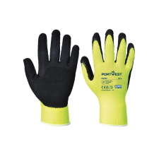 Portwest A340 Hi-Vis Grip mártott latex védőkesztyű sárga 2XL védőkesztyű