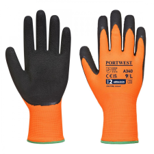 Portwest A340 Hi-Vis Grip Tenyérmártott védőkesztyű (narancs/fekete) (9/L) védőkesztyű