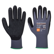 Portwest A351 DermiFlex Plus védőkesztyű szürke-fekete