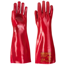 Portwest A445 PVC hosszúszárú védőkesztyű (piros, 45cm, 10/XL)