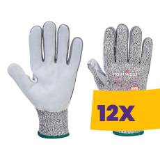Portwest A630 Razor vágásbiztos kesztyű, Cut 5 szürke (Karton - 12 pár)