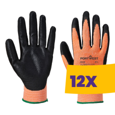 Portwest A643 vágásbiztos kesztyű, CUT 3 narancs (Karton - 12 pár)