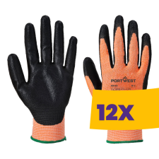 Portwest A643 vágásbiztos kesztyű, CUT 3 narancs (Karton - 12 pár) védőkesztyű