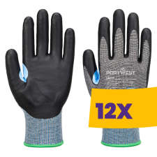 Portwest A644 Vágásbiztos nitril hab bevonatos munkakesztyű szürke (Karton - 12 pár) védőkesztyű
